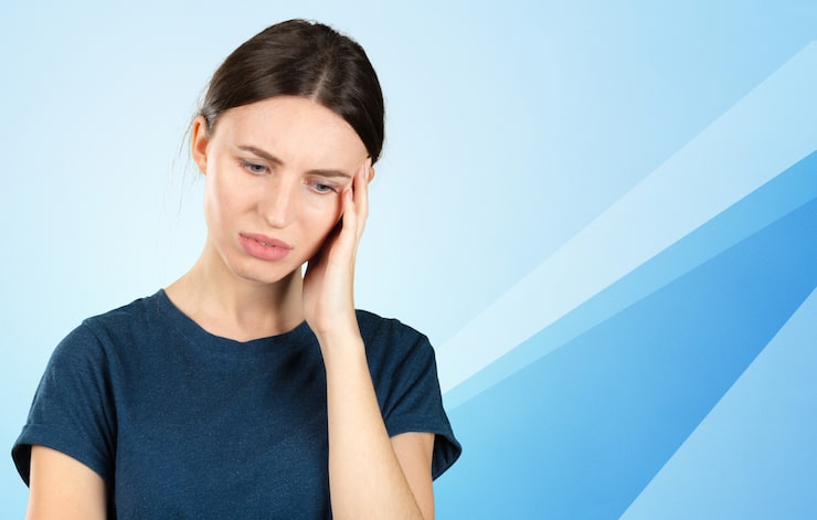 woman suffering from toothache